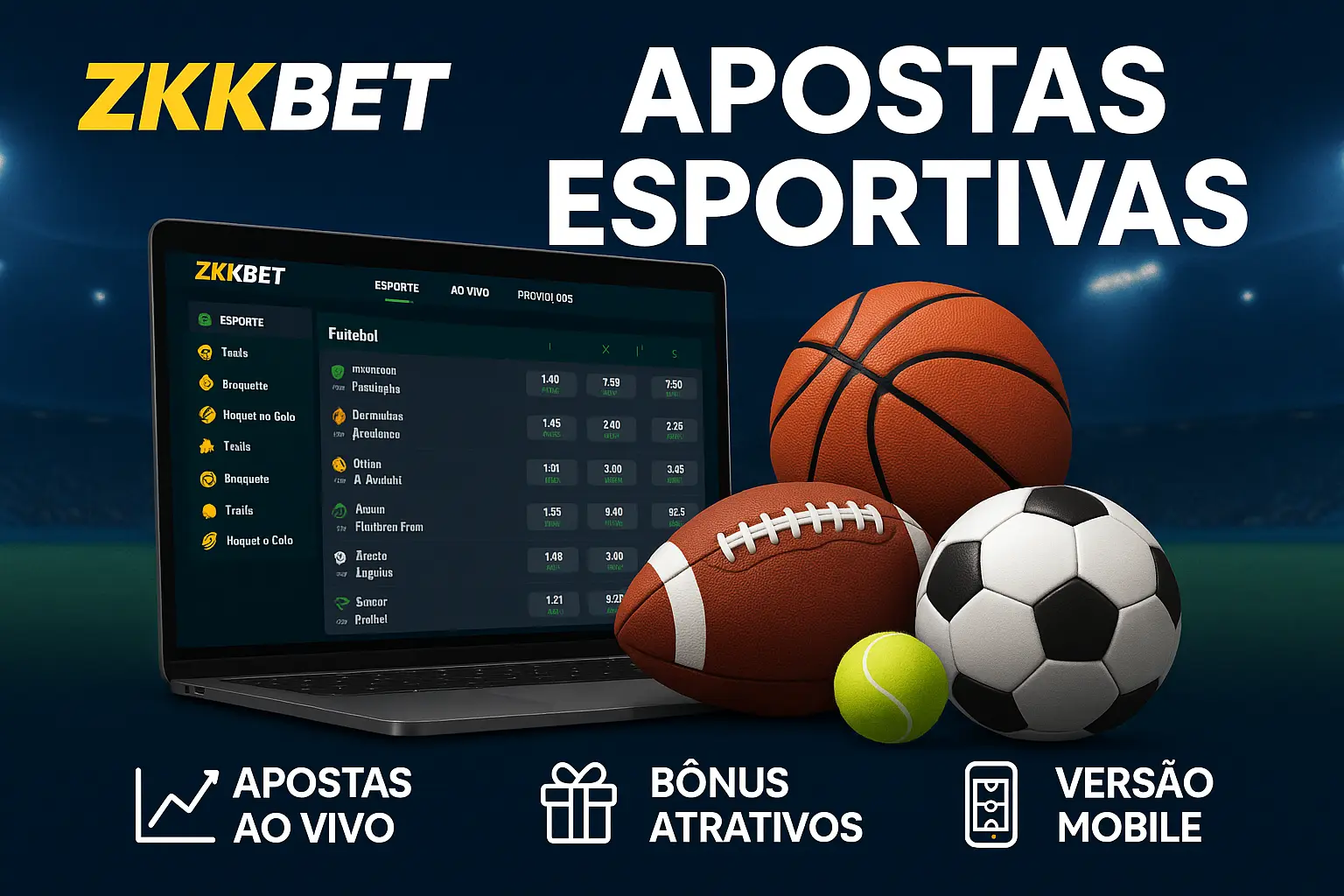 Apostas esportivas no cassino online ZKKBET